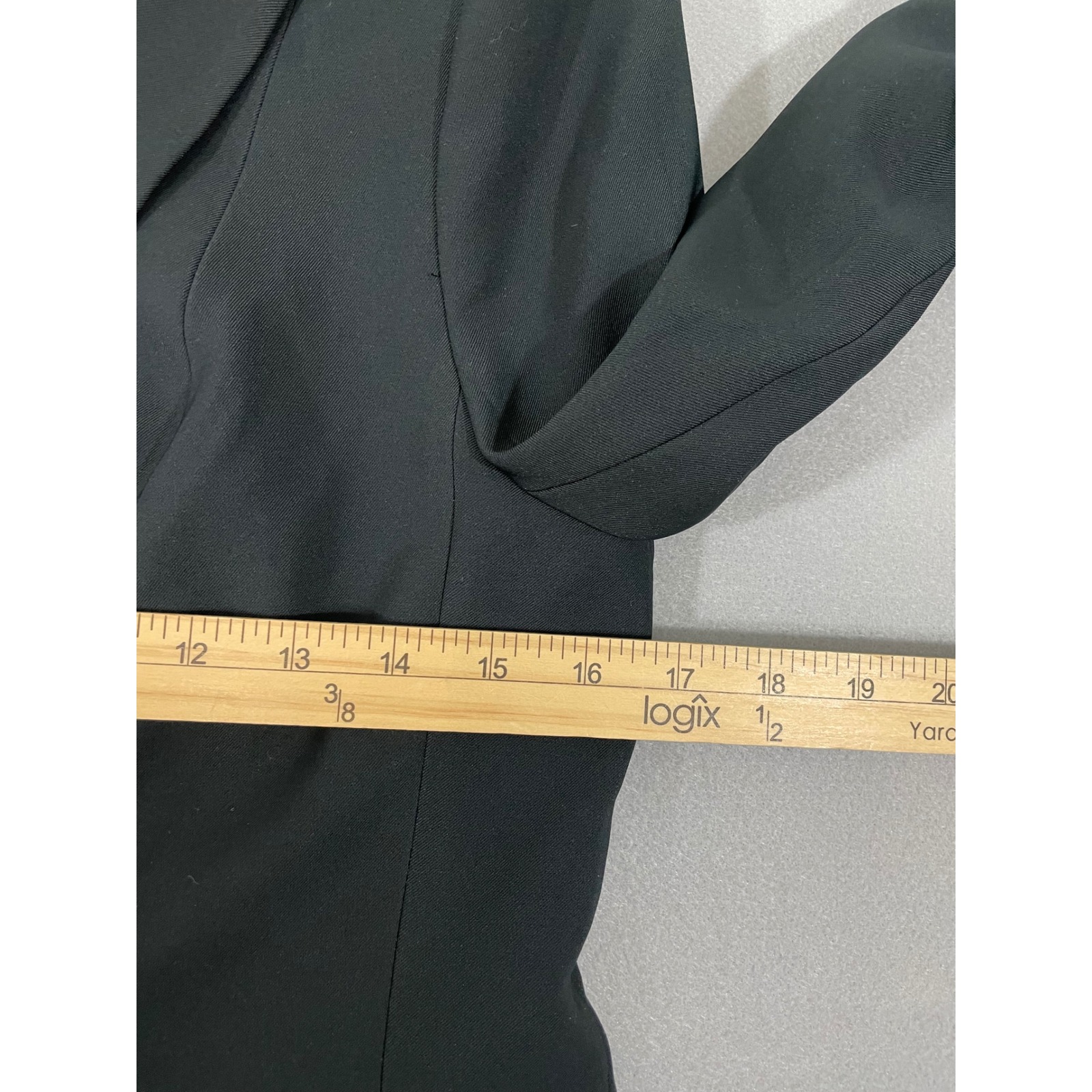 Nwt Ny&C Black Double Breasted Blazer And Flare Leg Pants Suit Set Small 2 Avg — image 5 of 8